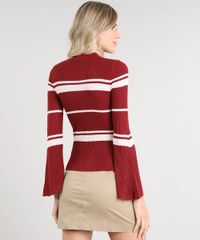 Blusa-Feminina-Listrada-em-Trico-Manga-Sino-Gola-Alta-Cobre-9349827-Cobre_2