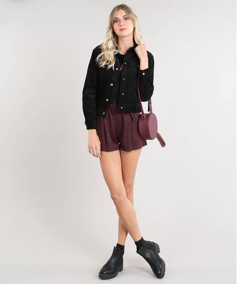 jaqueta veludo preta