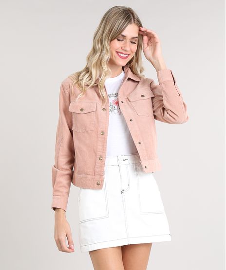 Jaqueta-Feminina-em-Veludo-Cotele-com-Bolsos-Rose-9360081-Rose_1