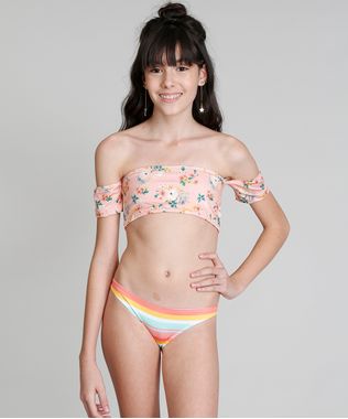 Biquini-Infantil-Tomara-que-Caia-Ombro-a-Ombro-Love-Dress-Estampado-com-Protecao-UV50--Coral-9280899-Coral_1