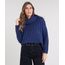 Sueter-Feminino-Oversized-Listrado-em-Trico-Gola-Role-Azul-Royal-9430166-Azul_Royal_1