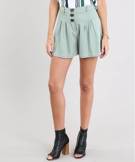 Short-Feminino-com-Pregas-Verde-Claro-9430328-Verde_Claro_1