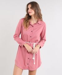 Chemise-Feminino-com-Cordao-Manga-Longa-Rose-9532119-Rose_1