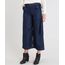 Calca-Jeans-Pantacourt-Feminina-com-Bolsos-e-Faixa-para-Amarrar-Azul-Escuro-9539075-Azul_Escuro_1