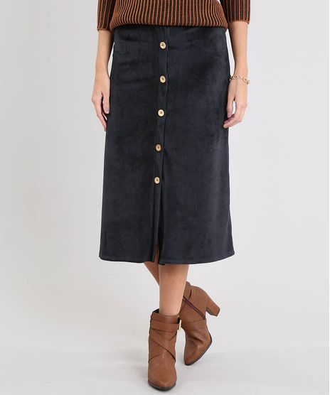 Saia-Midi-Feminina-em-Veludo-Colete-Preto-9520254-Preto_1