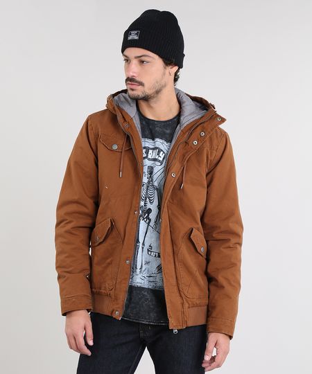 Casaco-Masculino-Acolchoado-com-Capuz-e-Bolsos-Gola-Alta-Caramelo-8880178-Caramelo_1 Casaco-Masculino-Acolchoado-com-Capuz-e-Bolsos-Gola-Alta-Caramelo-8880178-Caramelo_1