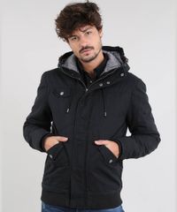Casaco-Masculino-Acolchoado-com-Capuz-e-Bolsos-Gola-Alta-Preto-8880178-Preto_1