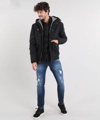Casaco-Masculino-Acolchoado-com-Capuz-e-Bolsos-Gola-Alta-Preto-8880178-Preto_3