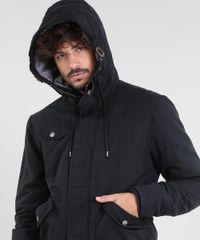 Casaco-Masculino-Acolchoado-com-Capuz-e-Bolsos-Gola-Alta-Preto-8880178-Preto_4