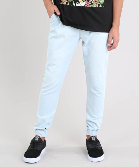 calças jeans masculina clara