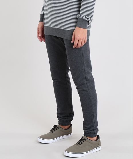 Calca-Masculina-Jogger-em-Moletom-com-Cordao-Cinza-Mescla-Escuro-9442742-Cinza_Mescla_Escuro_1