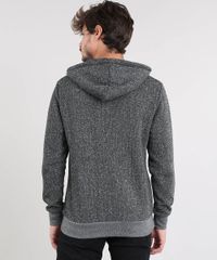 Blusao-Masculino-em-Moletom-Mescla-com-Capuz-e-Bolso-Preto-9349339-Preto_2