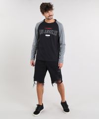 Camiseta-Masculina--Los-Angeles--Raglan-Manga-Longa-Gola-Careca-Preta-9462916-Preto_3