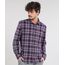 Camisa-Masculina-Estampada-Xadrez-em-Flanela-Manga-Longa-Azul-Marinho-9383366-Azul_Marinho_1