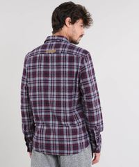 Camisa-Masculina-Estampada-Xadrez-em-Flanela-Manga-Longa-Azul-Marinho-9383366-Azul_Marinho_2