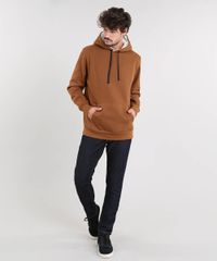 Blusao-Masculino-em-Moletom-Capuz-com-Pelo-e-Bolso-Caramelo-9484535-Caramelo_3