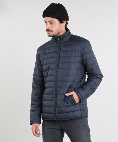 Jaqueta-Masculina-Puffer-Basica-com-Bolsos-Azul-Marinho-9343870-Azul_Marinho_1