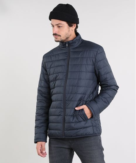 Jaqueta-Masculina-Puffer-Basica-com-Bolsos-Azul-Marinho-9343870-Azul_Marinho_1