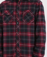Camisa-Masculina-Estampada-Xadrez-com-Suede-Manga-Longa-Vermelho-Escuro-9381718-Vermelho_Escuro_4