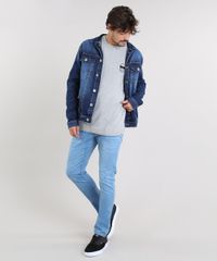 Sueter-Masculino-com-Bordado-de-Caveira-Cinza-Mescla-9328446-Cinza_Mescla_3