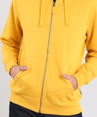 Blusao-Masculino-Basico-em-Moletom-com-Capuz-Mostarda-8463518-Mostarda_4