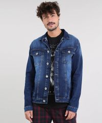 Jaqueta-Jeans-Masculina-com-Bolsos-Azul-Escuro-9524591-Azul_Escuro_1