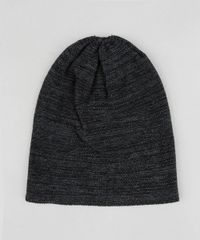 Gorro-Masculino-em-Trico-Mescla-Preto-8903243-Preto_2