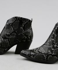 Bota-Feminina-Country-Croco-Animal-Print-com-Pespontos-e-Recorte-Preta-9531452-Preto_5