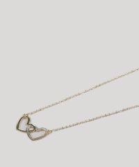 Kit-de-Colar-com-Pingente---Brinco-Feminino-de-Coracao-Dourado-9120479-Dourado_3