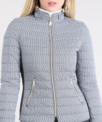 Jaqueta-Feminina-Puffer-Estampada-Pied-de-Poule-com-Fivela-Preta-9357189-Preto_4