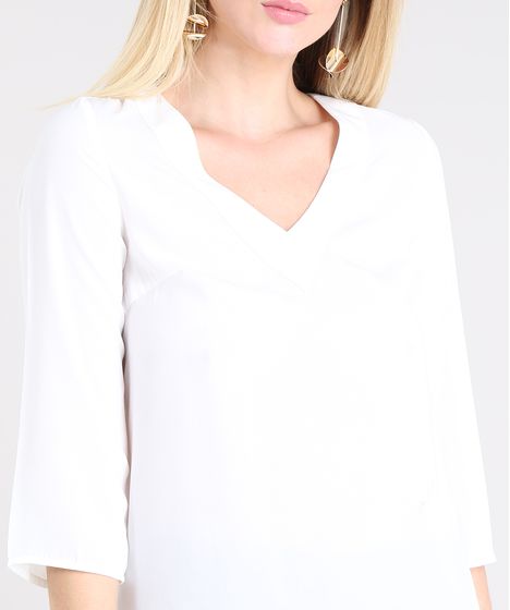 modelo blusa branca