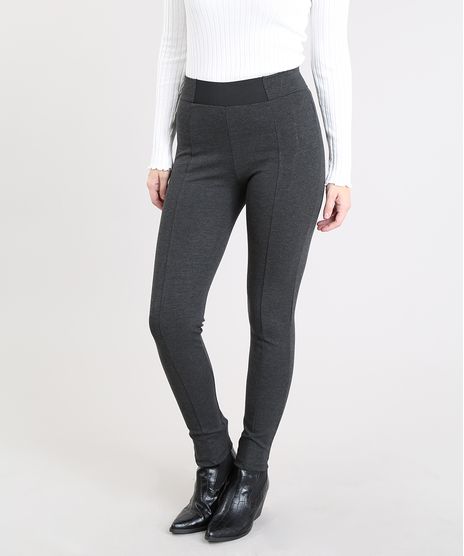 Calca-Legging-Feminina-com-Recortes-Cinza-Mescla-Escuro-9452315-Cinza_Mescla_Escuro_1