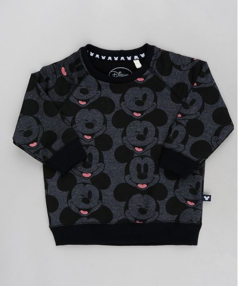 Blusao-Infantil-em-Moletom-Mickey-Estampado-Cinza-Mescla-Escuro-9464534-Cinza_Mescla_Escuro_1
