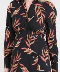Vestido-Feminino-Midi-Estampado-de-Folhagens-com-Botoes-Manga-Longa--Preto-9426280-Preto_4
