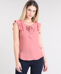 Blusa-Feminina-com-Babado-na-Manga-Gola-Laco-Rose-9448199-Rose_1