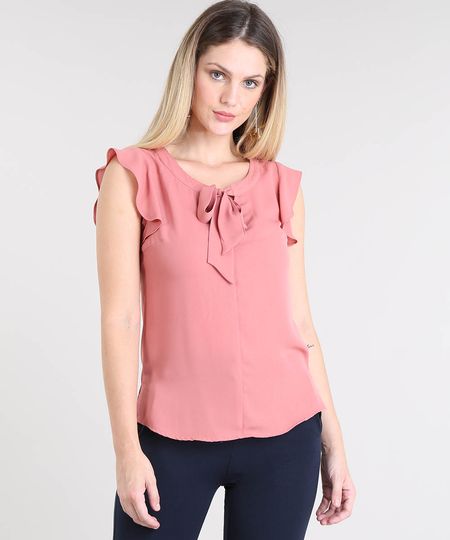 Blusa-Feminina-com-Babado-na-Manga-Gola-Laco-Rose-9448199-Rose_1 Blusa-Feminina-com-Babado-na-Manga-Gola-Laco-Rose-9448199-Rose_1