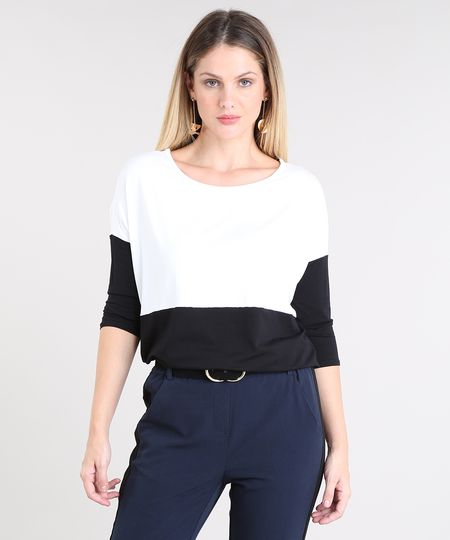 Blusa-Feminina-Ampla-com-Recorte-Manga-3-4-Off-White-9453146-Off_White_1 Blusa-Feminina-Ampla-com-Recorte-Manga-3-4-Off-White-9453146-Off_White_1