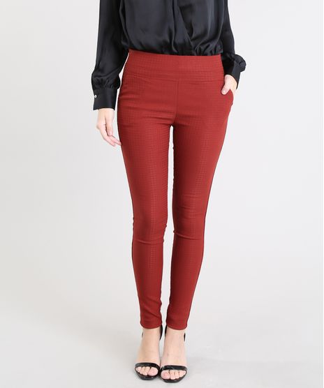 Calca-Legging-Feminina-Texturizada-Pied-de-Poule-Cobre-9413034-Cobre_1