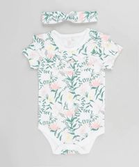 Body-Infantil-Estampado-Floral-com-Babado-Sem-Manga---Faixa-para-Cabelo-Branco-9205058-Branco_1