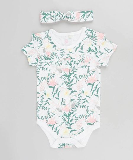 Body-Infantil-Estampado-Floral-com-Babado-Sem-Manga---Faixa-para-Cabelo-Branco-9205058-Branco_1