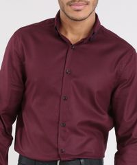 Camisa-Masculina-Comfort-Manga-Longa-Vinho-9475664-Vinho_4