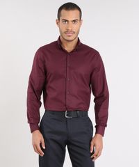 Camisa-Masculina-Comfort-Manga-Longa-Vinho-9475664-Vinho_5