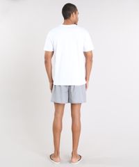 Pijama-Masculino-com-Camiseta-Manga-Curta---Samba-Cancao-Estampada-Xadrez-Branco-9478937-Branco_2