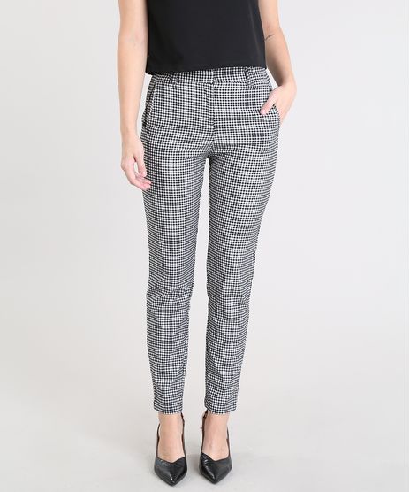 Calca-Feminina-Cigarrete-Estampada-Xadrez-Vichy-Preta-9421301-Preto_1