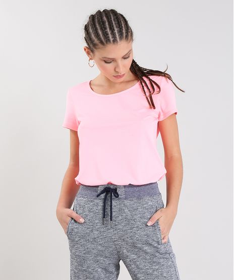 Blusa-Feminina-Esportiva-Ace-Basica-com-Respiro-Manga-Curta-Rosa-Neon-9523079-Rosa_Neon_1