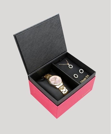 Kit-de-Relogio-Analogico-Lince-Feminino---Brinco---Colar---LRG4492L-KD59R3KX-Dourado-9400792-Dourado_1