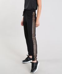 Calca-Feminina-Jogger-Esportiva-Ace-com-Faixas-Laterais-Metalizadas--Preta-9361656-Preto_1