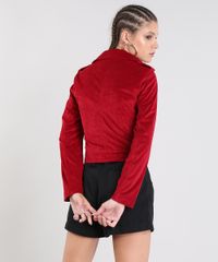 Jaqueta-Feminina-Biker-em-Veludo-Vermelha-9366444-Vermelho_2