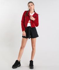 Jaqueta-Feminina-Biker-em-Veludo-Vermelha-9366444-Vermelho_3