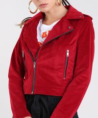 Jaqueta-Feminina-Biker-em-Veludo-Vermelha-9366444-Vermelho_4
